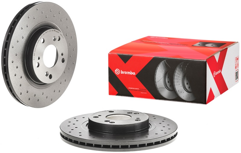 Диск тормозной передний Honda Accord VIII Brembo 09.B270.1X, D=296 мм