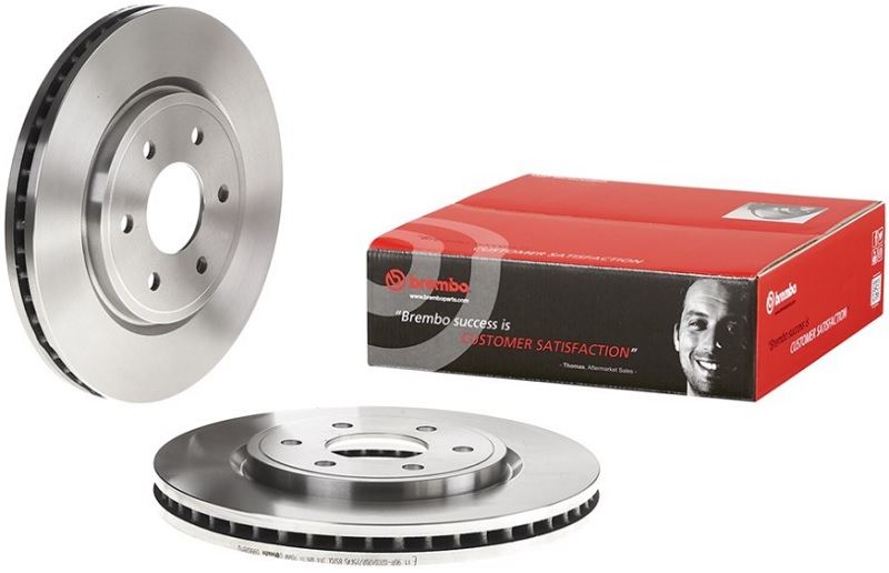 Диск тормозной передний Nissan NP300, Pathfinder III Brembo 09.B628.10, D=296 мм