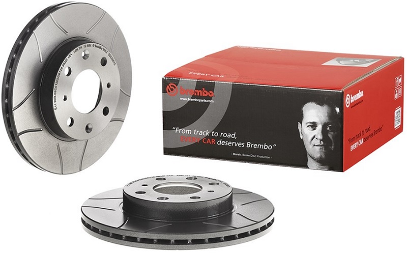 Диск тормозной передний Honda Civic Brembo 09.5285.75, D=240 мм