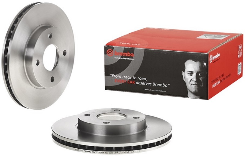 Диск тормозной передний Ford Cougar, Mondeo I, II, Scorpio II Brembo 09.5707.14, D=260 мм