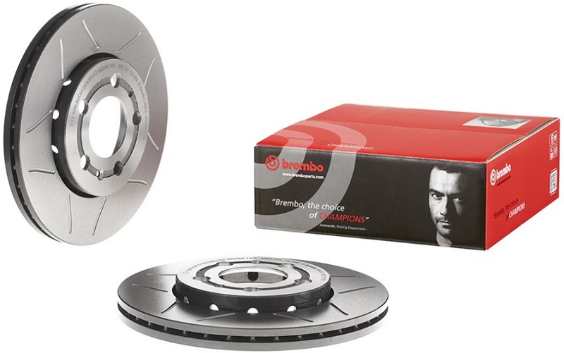 Диск тормозной передний Skoda Octavia, VW Golf IV, Polo Sedan Brembo 09.7011.75, D=256 мм