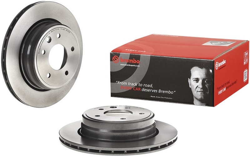 Диск тормозной задний Jaguar XJ, XK Brembo 09.7217.21, D=305 мм