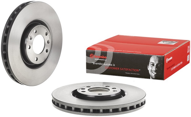 Диск тормозной передний Peugeot 607 Brembo 09.7680.11, D=309 мм