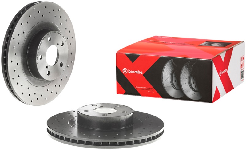 Диск тормозной передний Subaru Forester, Impreza, Outback Brembo 09.9077.1X, D=293 мм