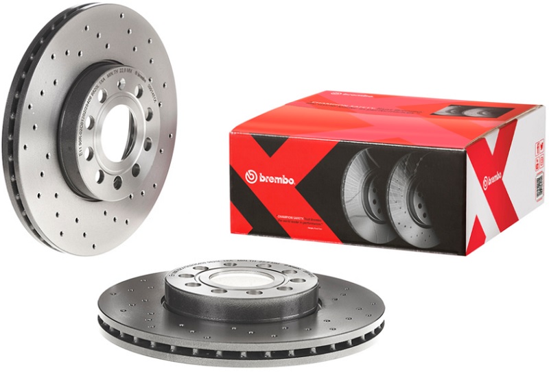 Диск тормозной передний Audi, SEAT, Skoda, Volkswagen Brembo 09.9145.1X, D=288 мм