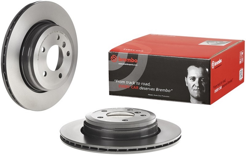 Диск тормозной задний BMW 5, 6 Brembo 09.9425.11, D=320 мм