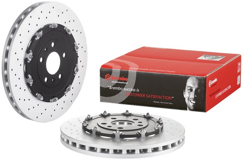 Диск тормозной передний Audi A4 Brembo 09.9477.23, D=365 мм