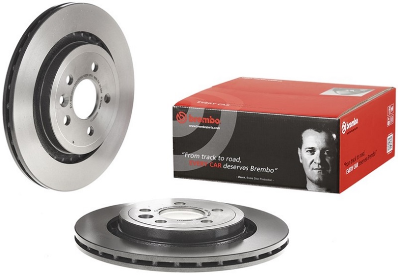 Диск тормозной задний Volvo Brembo 09.9587.11, D=302 мм