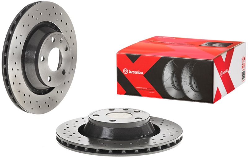 Диск тормозной передний Audi TT Brembo 09.9768.1X, D=310 мм