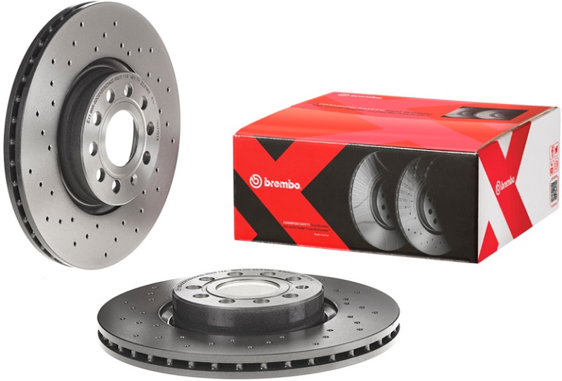 Диск тормозной передний Audi, SEAT, Skoda, Volkswagen Brembo 09.9772.1X, D=312 мм