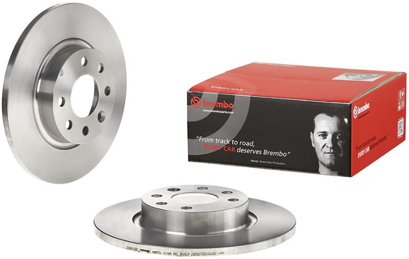 Диск тормозной передний Volvo 440, 460, 480 Brembo 08.5186.20, D=260 мм