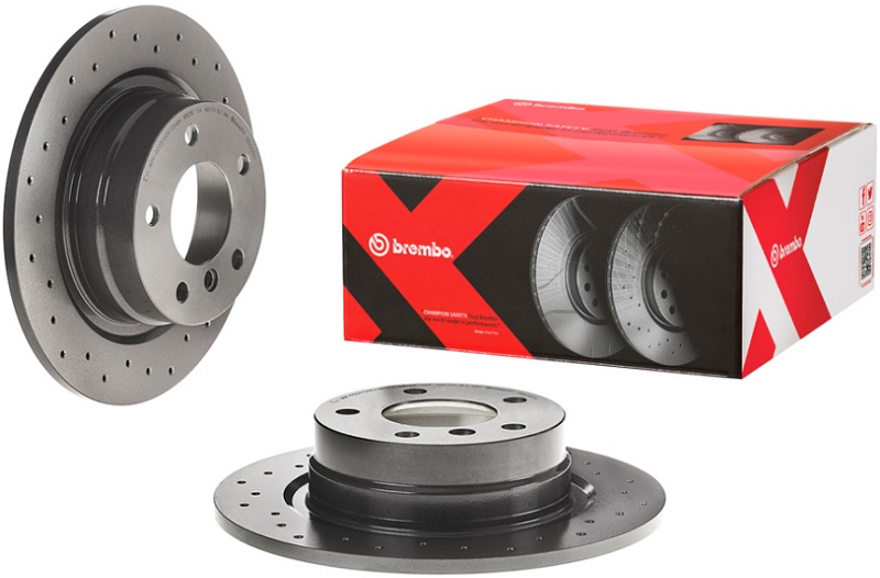 Диск тормозной задний BMW 1, 3 Brembo 08.A205.1X, D=296 мм