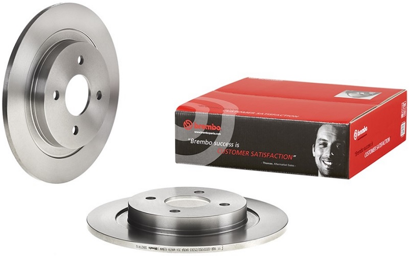 Диск тормозной задний Ford Focus Brembo 08.A274.10, D=280 мм