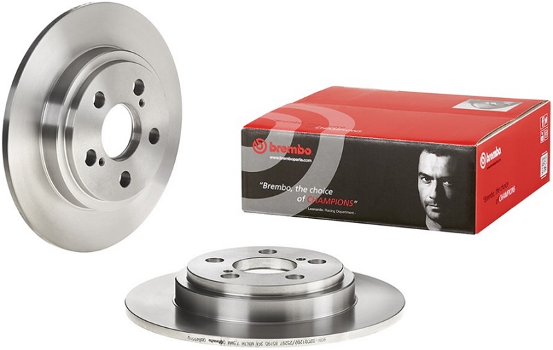 Диск тормозной задний Toyota Urban Cruiser Brembo 08.B493.10, D=259 мм