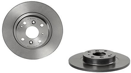 Диск тормозной задний MAZDA 2, MX-5 Brembo 08.D223.11, D=255 мм