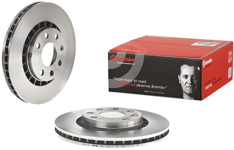 Диск тормозной передний Opel BREMBO 09.5148.24, D=256 мм