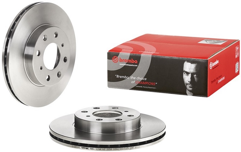 Диск тормозной передний Honda Civic Brembo 09.5285.10, D=240 мм