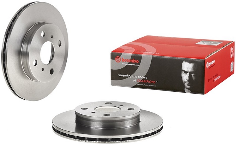 Диск тормозной передний Toyota Paseo, Starlet Brembo 09.5536.20, D=238 мм