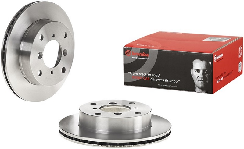 Диск тормозной передний Subaru Justy, Suzuki Alto, CAPPUCINO EE, Swift Brembo 09.5857.14, D=231 мм