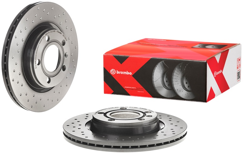 Диск тормозной передний Audi A4, SEAT Exeo, VW Passat Brembo 09.7196.1X, D=280 мм