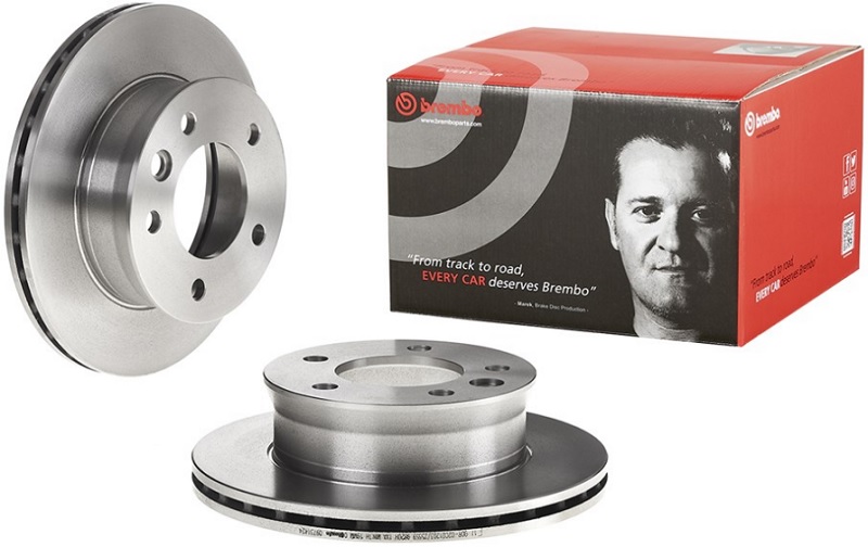 Диск тормозной передний VW LT Brembo 09.7314.24, D=276 мм