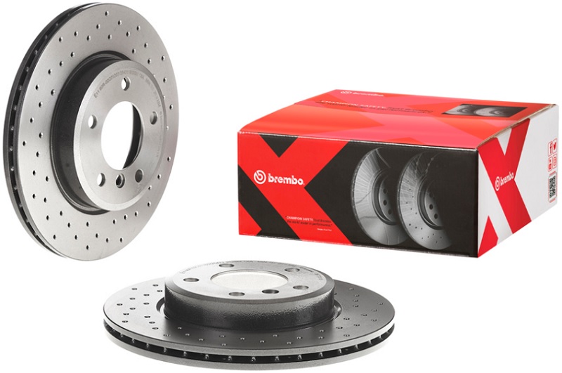 Диск тормозной передний BMW 3 Brembo 09.7701.1X, D=300 мм