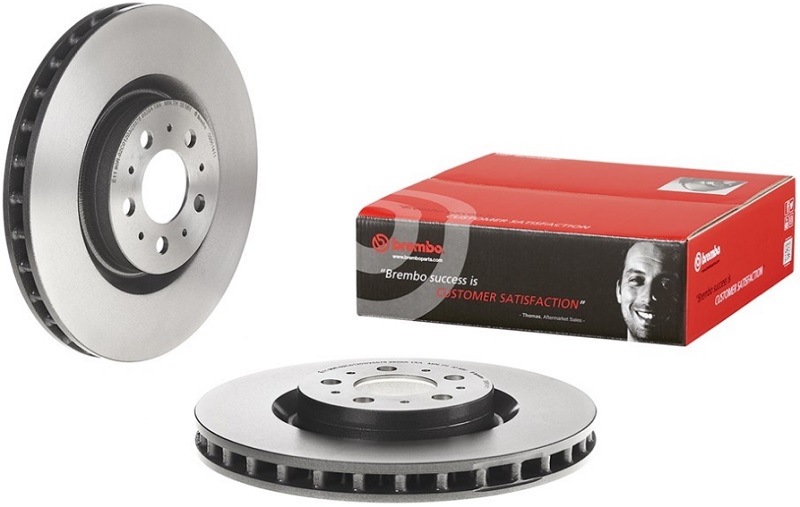 Диск тормозной передний Volvo S60, V70 Brembo 09.8614.11, D=330 мм