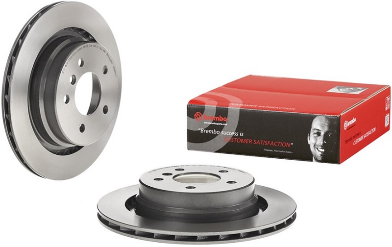 Диск тормозной задний BMW 3 Brembo 09.8699.11, D=312 мм