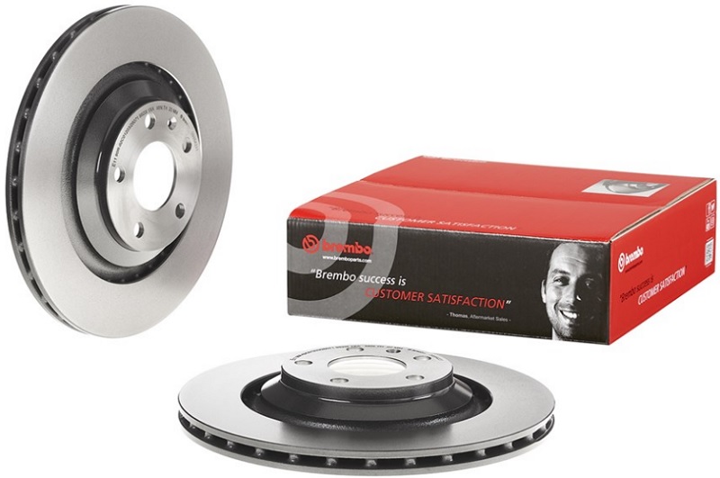 Диск тормозной задний Audi A6 Brembo 09.8842.21, D=330 мм