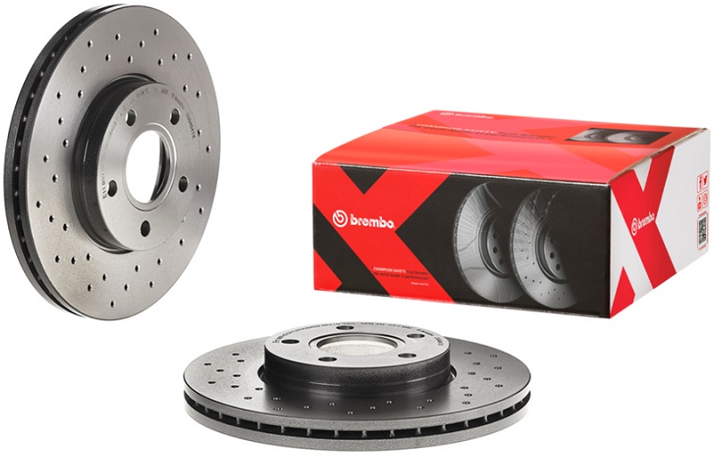 Диск тормозной передний Ford Focus, Volvo S40 Brembo 09.9464.1X, D=278 мм