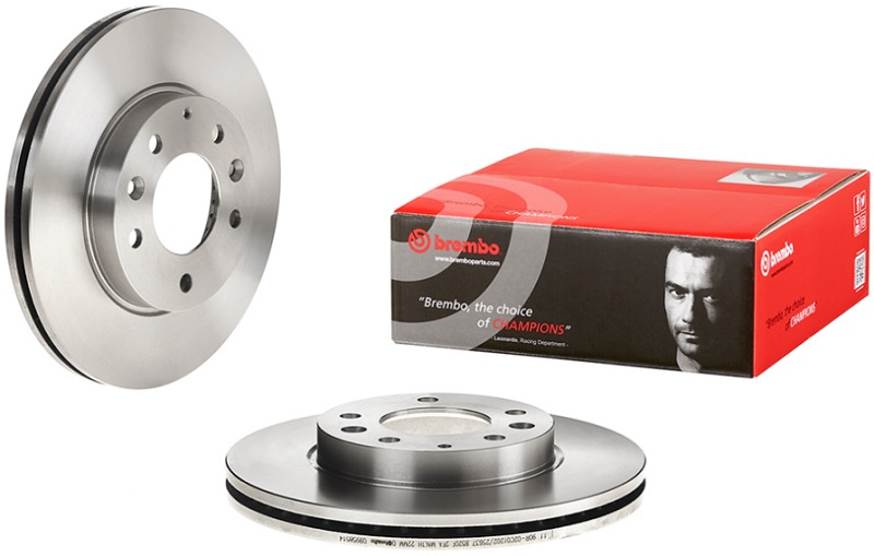 Диск тормозной передний Mazda 323, 6, 626, Premacy Brembo 09.9585.14, D=273.5 мм