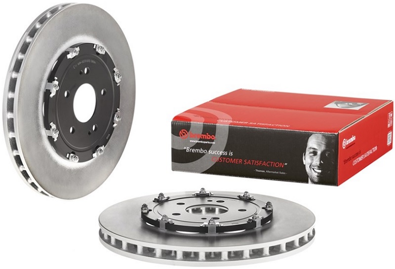 Диск тормозной передний Mitsubishi Lancer Brembo 09.A193.13, D=350 мм