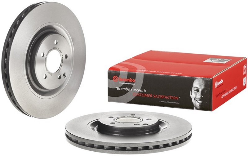 Диск тормозной передний Mercedes C-CLASS, CLK Brembo 09.A731.21, D=345 мм