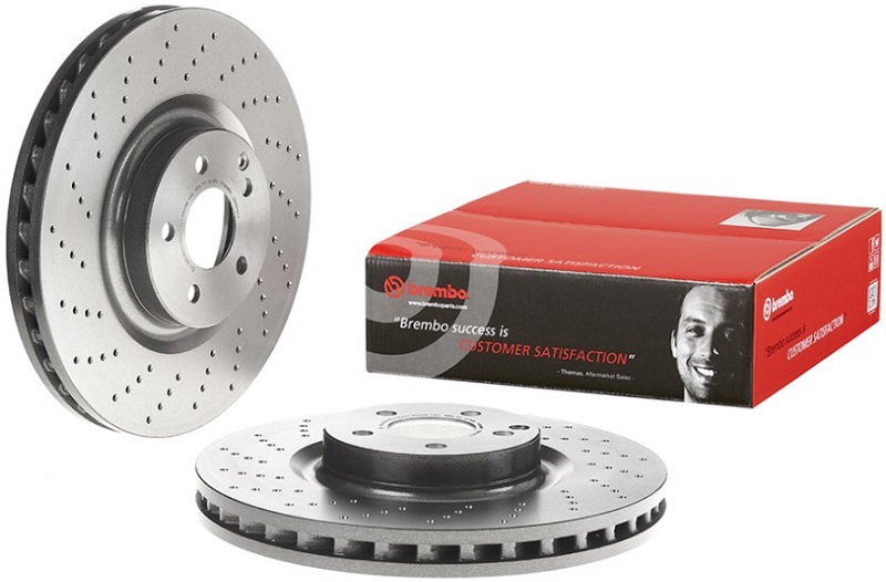 Диск тормозной передний Mercedes E-CLASS, S-CLASS, SL Brembo 09.A819.11, D=360 мм