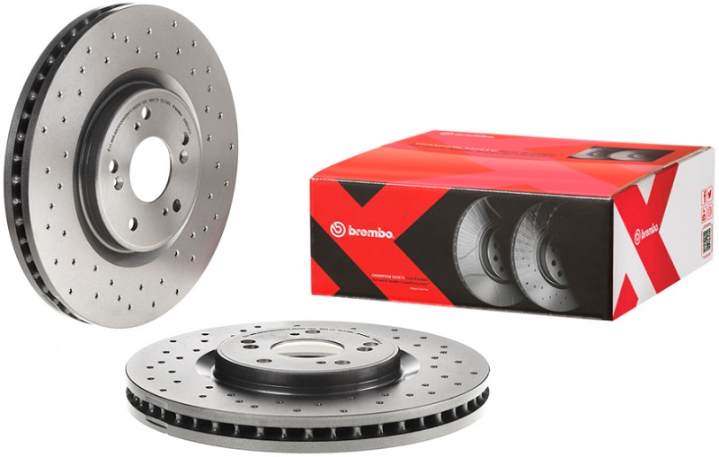 Диск тормозной передний Honda Accord Brembo 09.B269.1X, D=320 мм