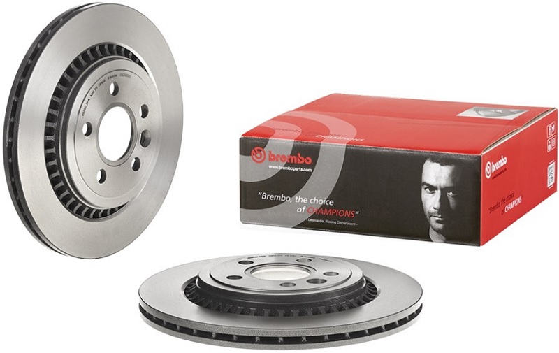 Диск тормозной задний VOLVO Brembo 09.D393.11, D=302 мм