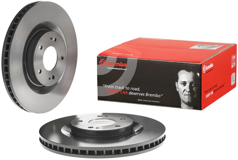 Диск тормозной передний MITSUBISHI Brembo 09.D765.11, D=320 мм