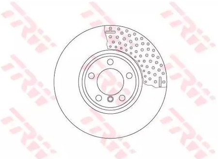 Диск тормозной передний BMW 1, 2, 3, 4 TRW DF 6603S, D=340 мм