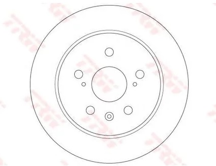 Диск тормозной задний Chrysler GRAND VOYAGER V RT V, Dodge Journey, Fiat Freemont, Opel Astra TRW DF 6325, D=305 мм