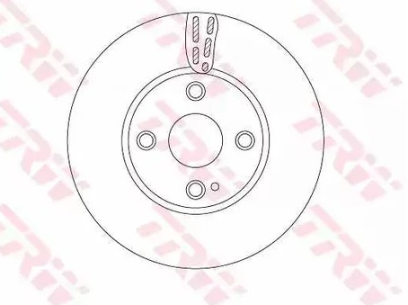 Диск тормозной передний AUDI A3, SKODA OCTAVIA, VW GOLF TRW DF 6903S, D=276 мм