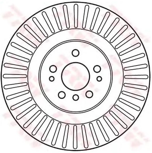 Диск тормозной передний Mercedes GL-CLASS, M-CLASS, R-CLASS TRW DF 6013SU, D=350 мм