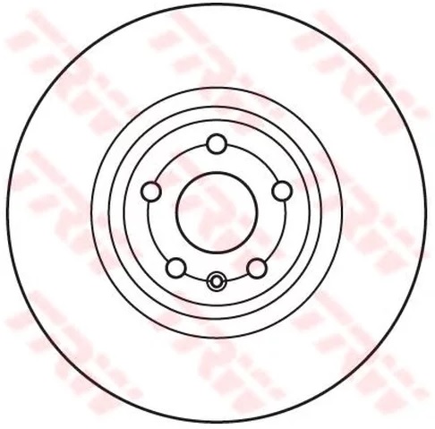 Диск тормозной передний AUDI A3, SEAT LEON TRW DF 2804U, D=280 мм