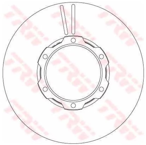 Диск тормозной передний MERCEDES T2 TRW DF 4144S, D=304 мм