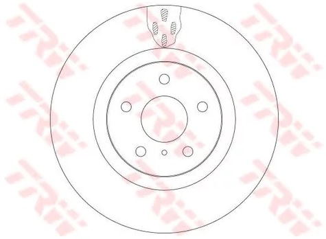 Диск тормозной передний NISSAN 350 Z TRW DF 6480, D=324 мм