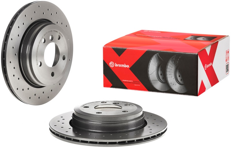 Диск тормозной задний BMW 5, 6 Brembo 09.9425.1X, D=320 мм