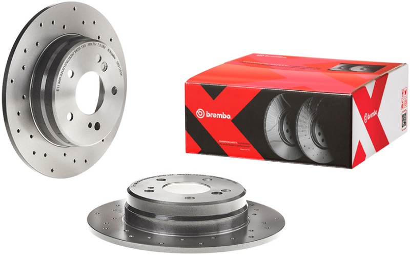 Диск тормозной задний MERCEDES C-CLASS Brembo 08.5178.3X, D=278 мм