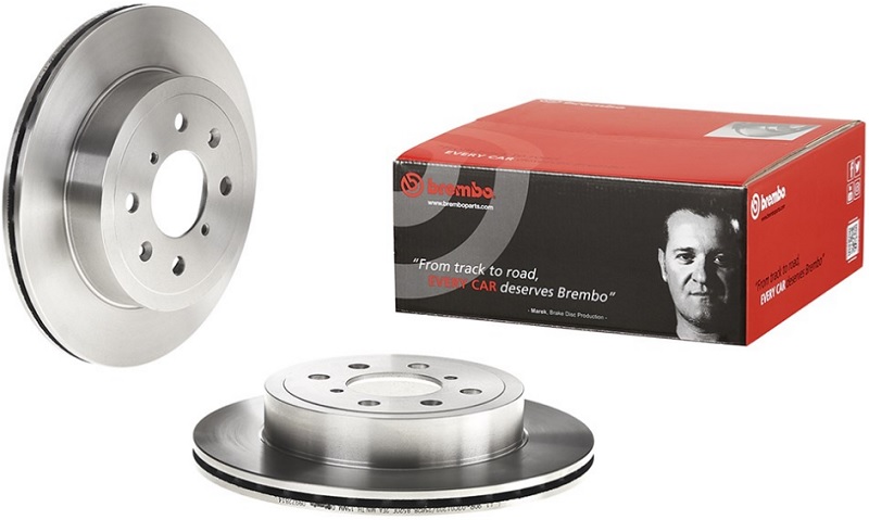 Диск тормозной передний SUZUKI IGNISSAN Brembo 09.9728.14, D=253 мм