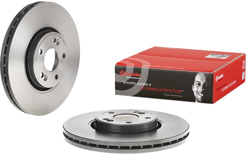 Диск тормозной передний RENAULT LAGUNA Brembo 09.9821.11, D=308 мм