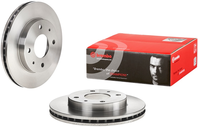 Диск тормозной передний MITSUBISHI GALANT Brembo 09.7043.10, D=256 мм