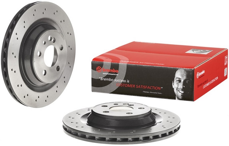 Диск тормозной задний Mercedes S-CLASS Brembo 09.B842.21, D=330 мм